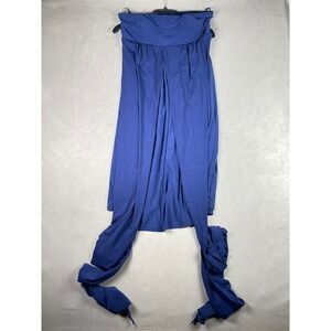 Truth & Fable Royal Blue Multiway Convertible Midi Dress‎ Size Small 13842